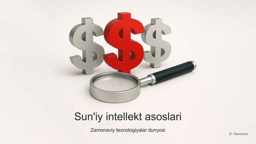 slide.uz shablon: moliya