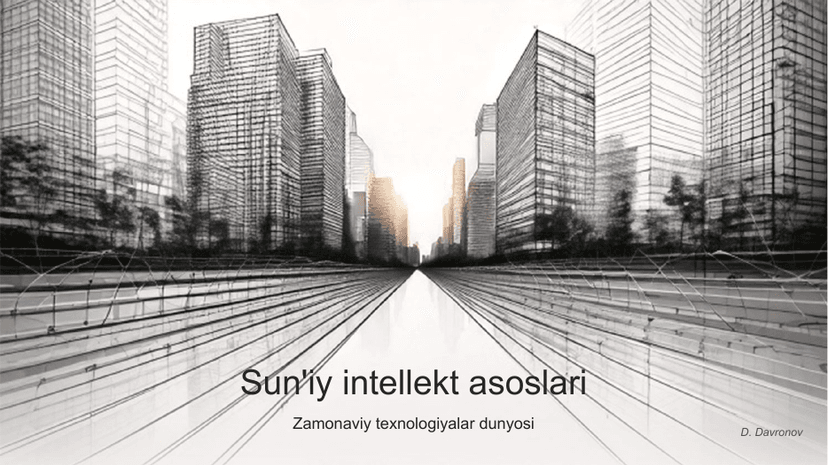 slide.uz shablon: shahar